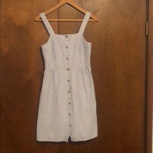 J Crew Factory Button Front Striped Dress 0 EUC